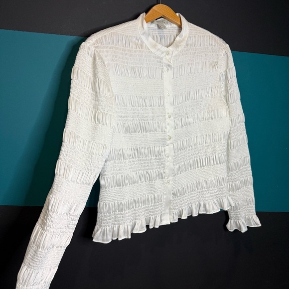 All Saints White Button Down Shirt - Picture 5 of 13